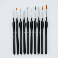 10pcs/set Miniature Paint Brushes Detail Fine Tip Painting Brushes