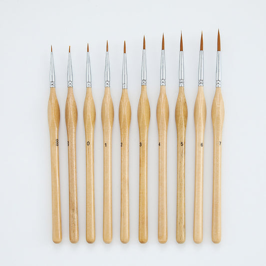 10pcs/set Miniature Paint Brushes Detail Fine Tip Painting Brushes