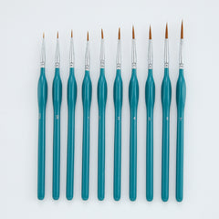 10pcs/set Miniature Paint Brushes Detail Fine Tip Painting Brushes