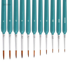 10pcs/set Miniature Paint Brushes Detail Fine Tip Painting Brushes