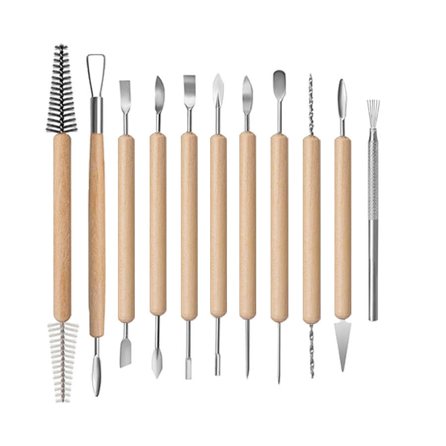 11 Pcs Set Double Sided Pottery Tools Clay Sculpting Tool Set For Modeling Clay