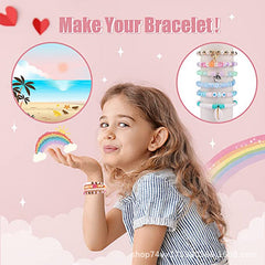 12000pcs Polymer Clay Beads Bracelet Making Kit 120 Colors Multifunctional Beading Set