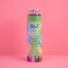 Oil Color Pencil Set With Paper Tube Professional Art Painting Colored Pencil Kit