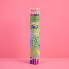 Oil Color Pencil Set With Paper Tube Professional Art Painting Colored Pencil Kit