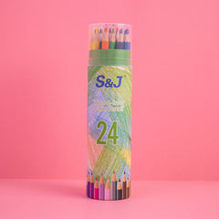 Oil Color Pencil Set With Paper Tube Professional Art Painting Colored Pencil Kit