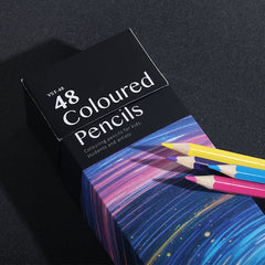 12/24/36/48/72 Colors Oily Colored Pencils Hexagon Wooden Handle Set