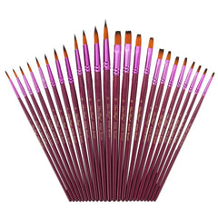 12PCS/Set Fine Nylon Hair Paint Brush Set