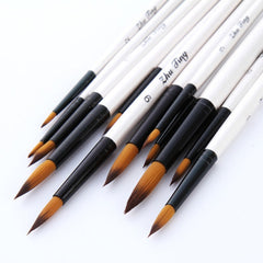 12 Pcs Set Nylon Wool Oil Painting Watercolor Pen Set