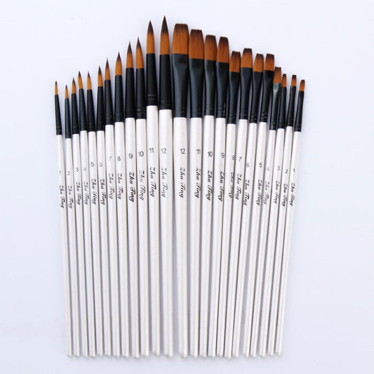 12 Pcs Set Nylon Wool Oil Painting Watercolor Pen Set