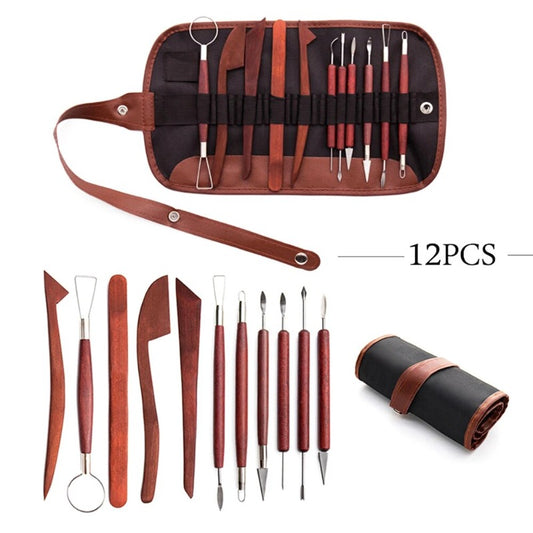 12pcs Clays Carving Tool Teenagers Children Polymer Clay Sculpture Set