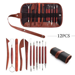 12pcs Clays Carving Tool Teenagers Children Polymer Clay Sculpture Set