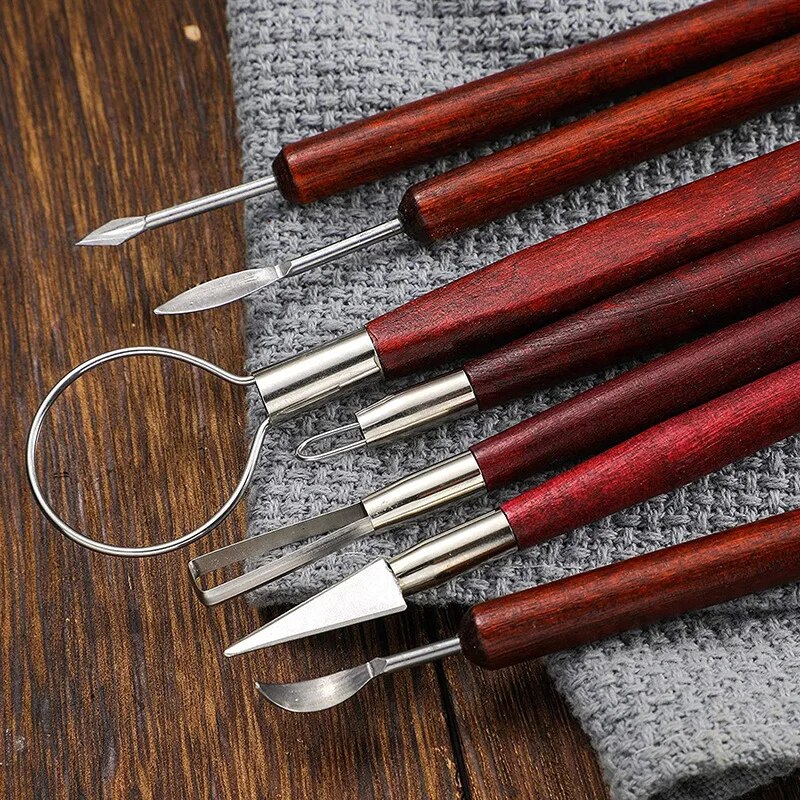 12pcs Clays Carving Tool Teenagers Children Polymer Clay Sculpture Set