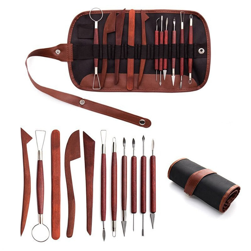 12pcs Clays Carving Tool Teenagers Children Polymer Clay Sculpture Set