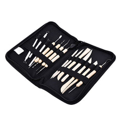 14pcs Clay Modeling Tool With Canvas DIY Creative Tools