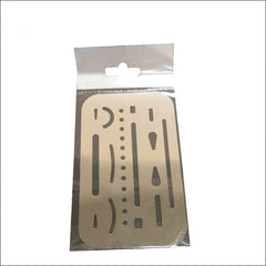 1PC Multifunctional Hollow Ruler Stainless Steel Measuring Tool