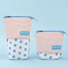 1Pc Fashion Cute Retractable Pencil Case Telescopic Pen Bag Stationery Case