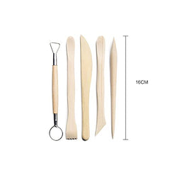 20pcs Ceramic Clay Tools Wooden Pottery Tools