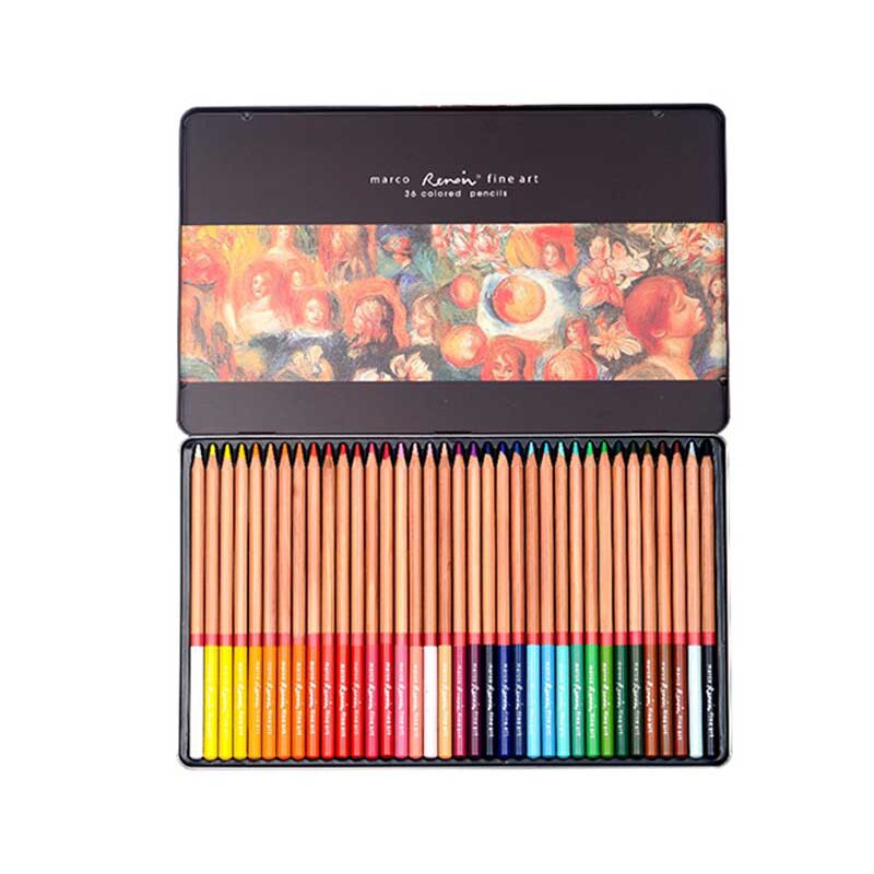 24/36/48/72/100/120 Colors Oil Color Pencil Set With Tin Box