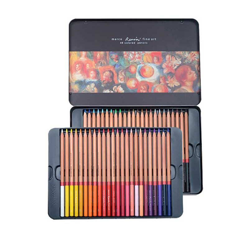 24/36/48/72/100/120 Colors Oil Color Pencil Set With Tin Box