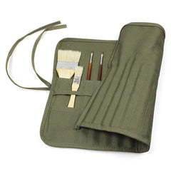 30 Holes Paint Brush Bag Convenient Roll Up Canvas Paint Brush Case