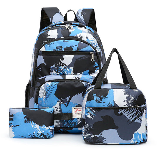 3pcs/set Backpack Elementary School Bag Large Capacity Children School Bag