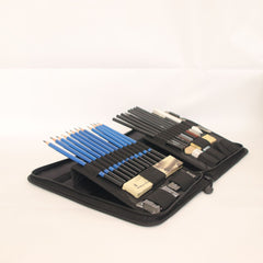 40pcs Sketch Pencils Set Artist Wood Plastic and Assorted Material Sketching Painting Pencil