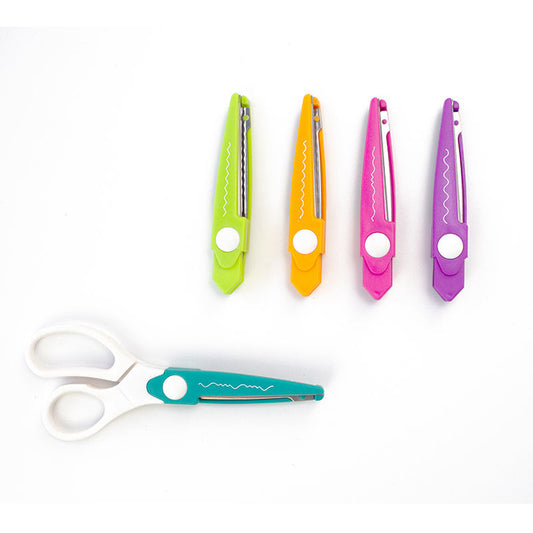 5-In-1 Detachable Craft Scissor Set With Different Cut Style Scissors