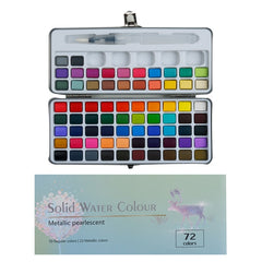 Solid Watercolor Set Metal Glitter Watercolor Professional Paint Set