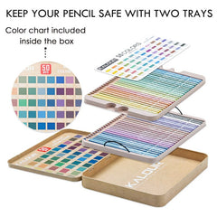 50/100Pcs Metallic Colored Pencil Fine Art Painting Colored Pencil Set