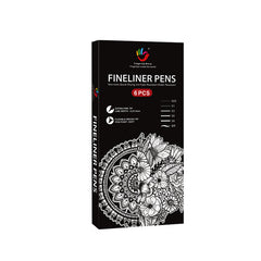 6/12pcs Fineliner Pens With Color Box Light-Resistant Waterproof Painting Set Fiber Pen Head