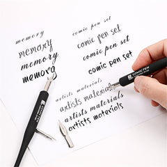 6Pcs Dip Pen Set Calligraphy Comic Pen 2Pcs Penholder With 4 Replacement Nibs