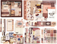 Aesthetic Scrapbook Kit Bullet Junk Journal Kit with A6 Grid Notebook