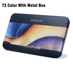 72 Colors Premium Oil Based Colored Pencils With Metal Box Set