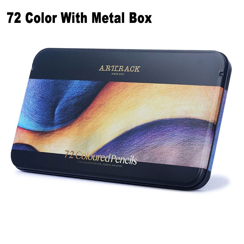 72 Colors Premium Oil Based Colored Pencils With Metal Box Set