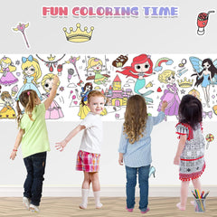 Children's Drawing Roll For Kids 118X14.9 Inch Color Filling Paper Coloring Paper Roll