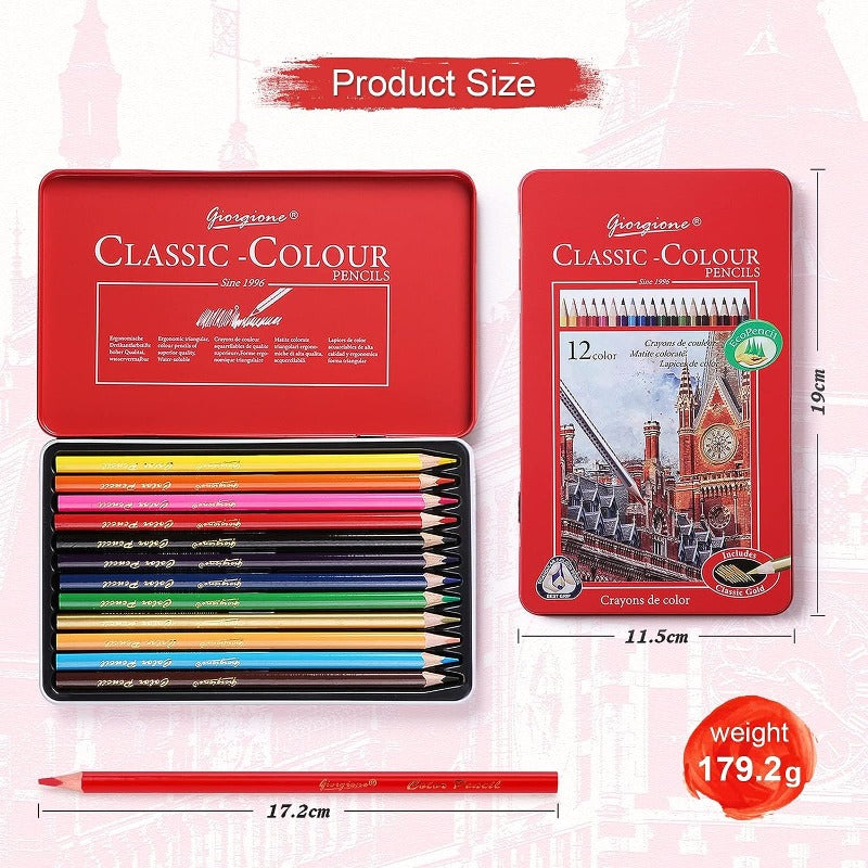 Oil Pencil Set Profressional Wooden Drawing Colored Pencils