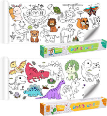 Children's Drawing Roll For Kids 118X14.9 Inch Color Filling Paper Coloring Paper Roll