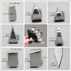8pcs Set Stainless Steel Pottery Clay Tools Plaster Retouching Knife Clay Sculpture Fingertip Ceramic Retouching Knife Carving Scraper - honeylives