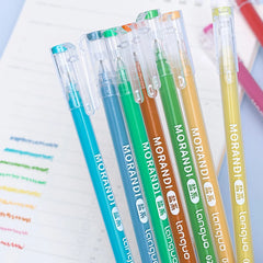 9Pcs/Box Languo Handbook Pen Students Writing Painting Marker Pens Stationery