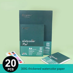 Watercolor Paper With Cotton 300g  Thickened Medium-coarse Grain Inner Page Seal Book