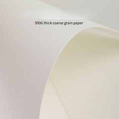 Watercolor Paper With Cotton 300g  Thickened Medium-coarse Grain Inner Page Seal Book