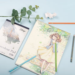 A4/A5 Castle Series Watercolor Album 2pcs Set