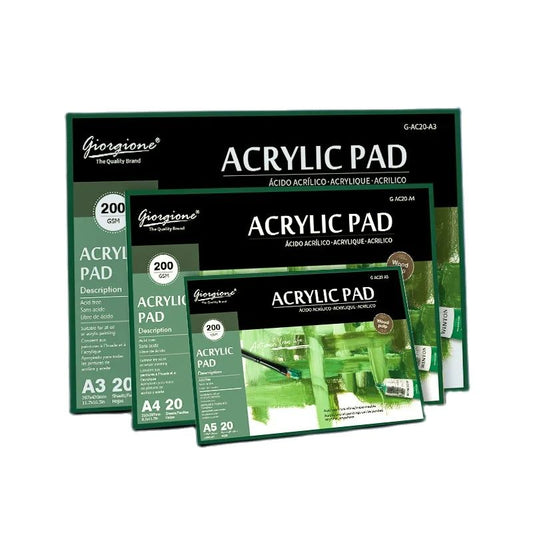 Acrylic Paint Book 20 Sheets High Quality 200GSM Acrylic Painting Pads A3/A4/A5 Professional Oil Painting Paper