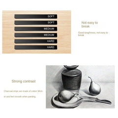 Artist Compressed Carbon Bar Square Carbon Pen