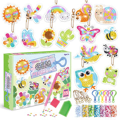 5D Unicorn Donut Diamond Painting Kit With Keychains