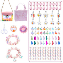 Bracelet Making Kit DIY Beaded Crystals Bracelet Crossbag Kit