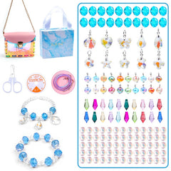 Bracelet Making Kit DIY Beaded Crystals Bracelet Crossbag Kit