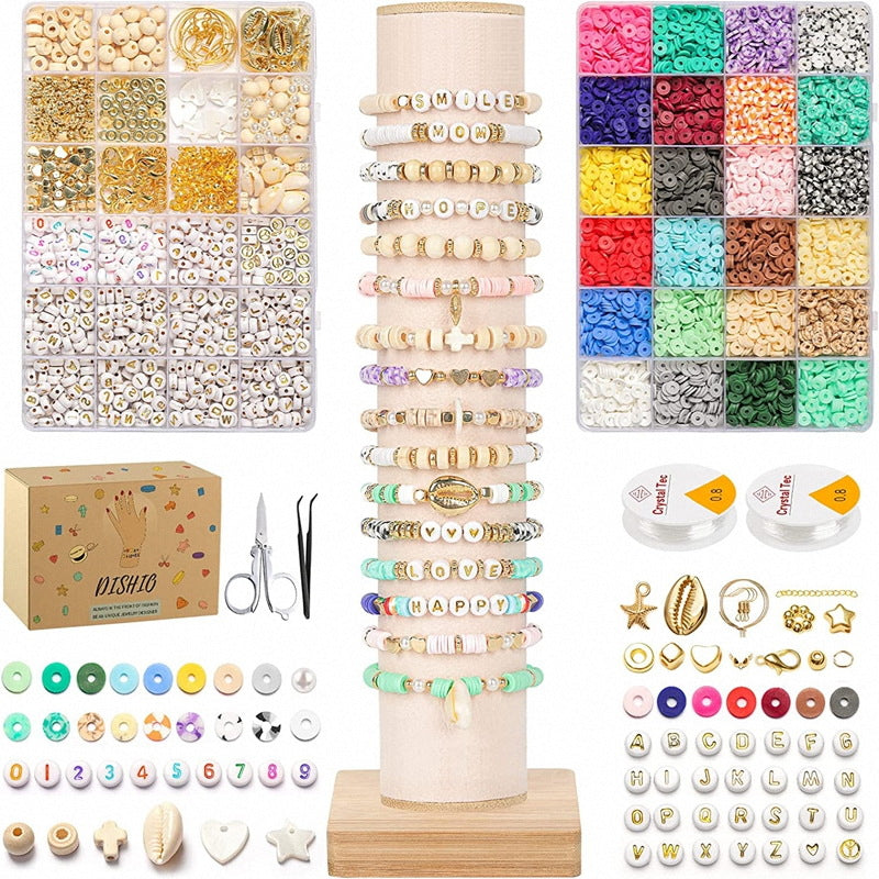 24 Colors 6000Pcs Bracelet Making Kit Jewelry Making Kit with Gift Pack