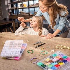 24 Colors 6000Pcs Bracelet Making Kit Jewelry Making Kit with Gift Pack