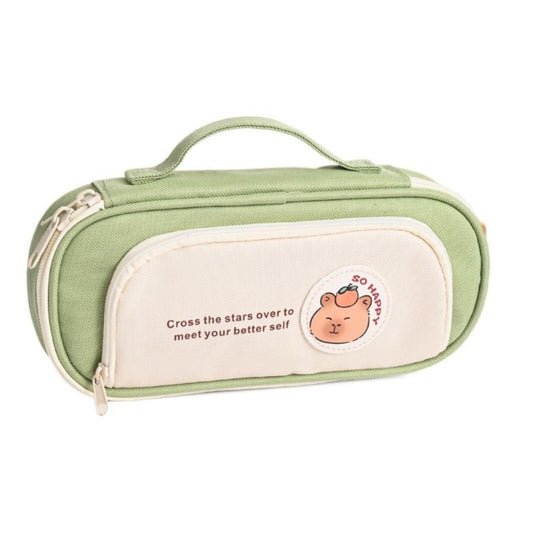 Cartoon Pencil Pouch Large Capacity Pen Case Student Supplies